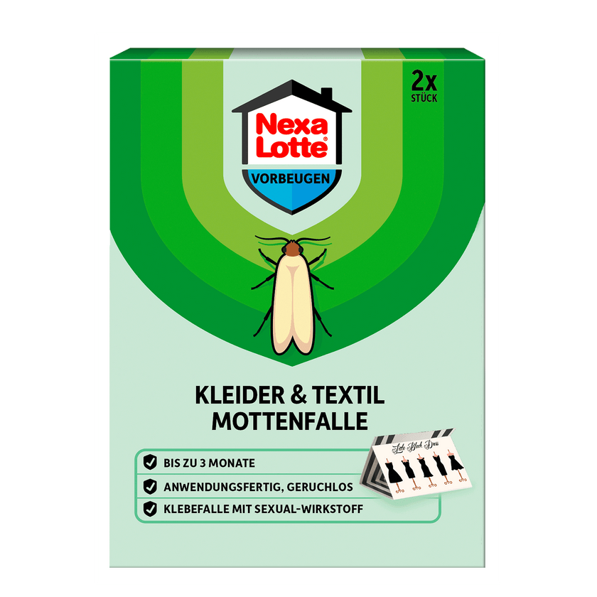 Vorderseite von Nexa Lotte Kleider- & Textil-Mottenfalle