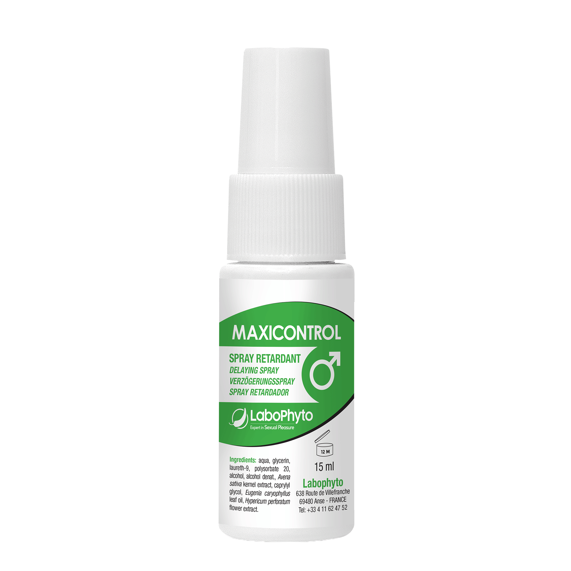 Vorderseite von Labophyto Maxi Control Delaying Spray