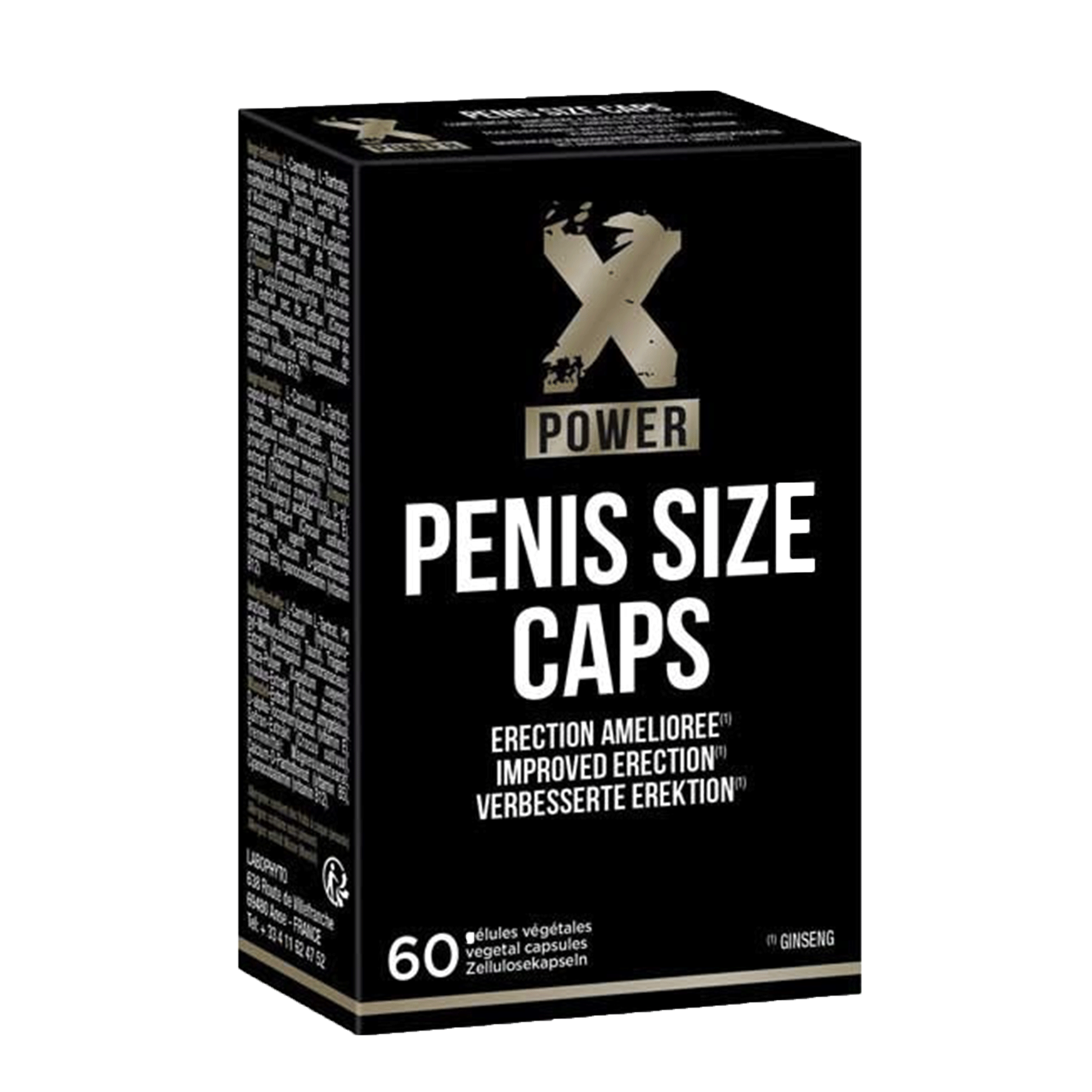 Vorderseite von Labophyto Penis Size Caps