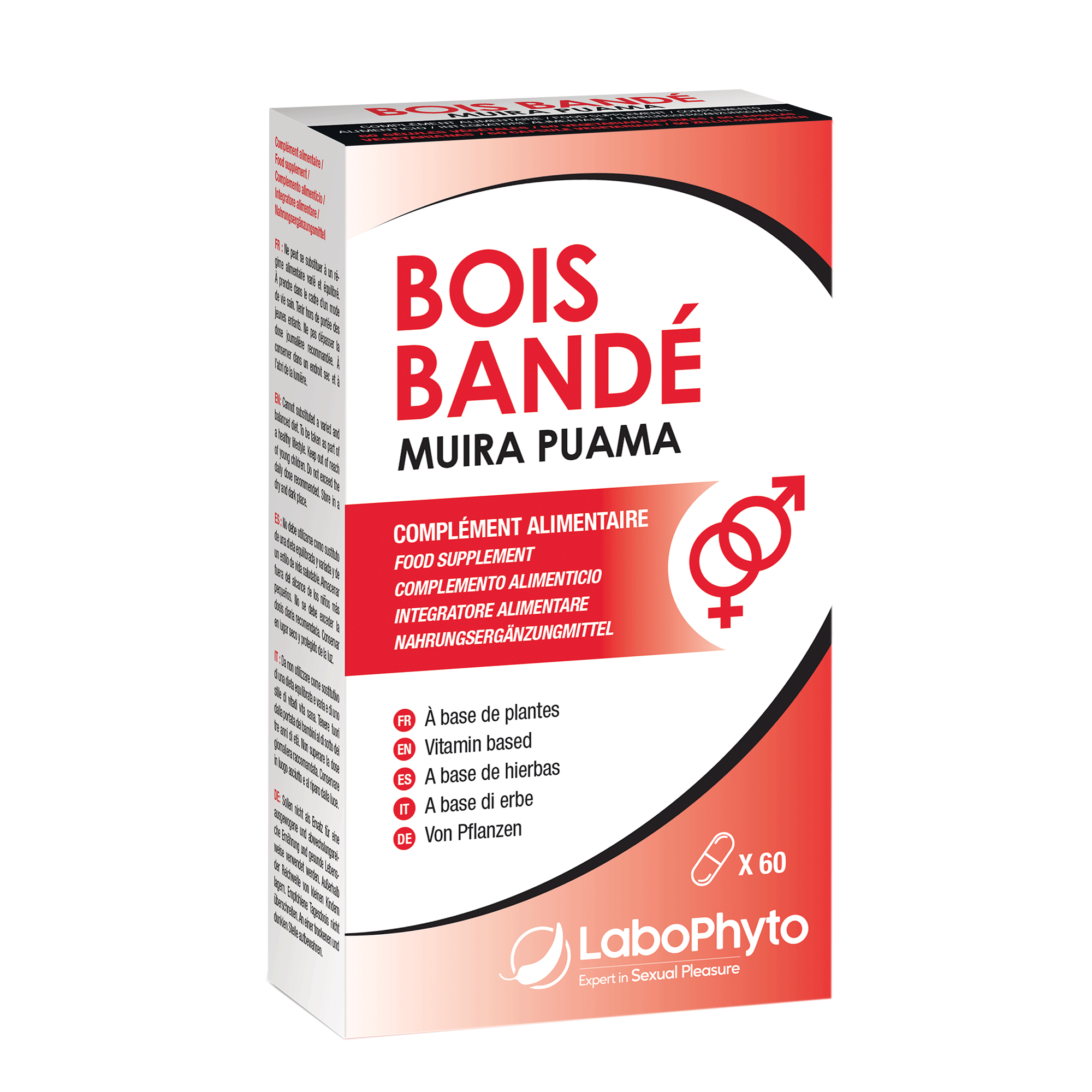 Vorderseite von Labophyto Muira Puama Bois Bande Men and Women
