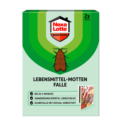 Vorderseite von Nexa Lotte Lebensmittel-Motten Falle - 2 Stück