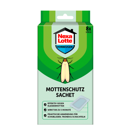 Vorderseite von Nexa Lotte Motten Sachet - 8 Stück