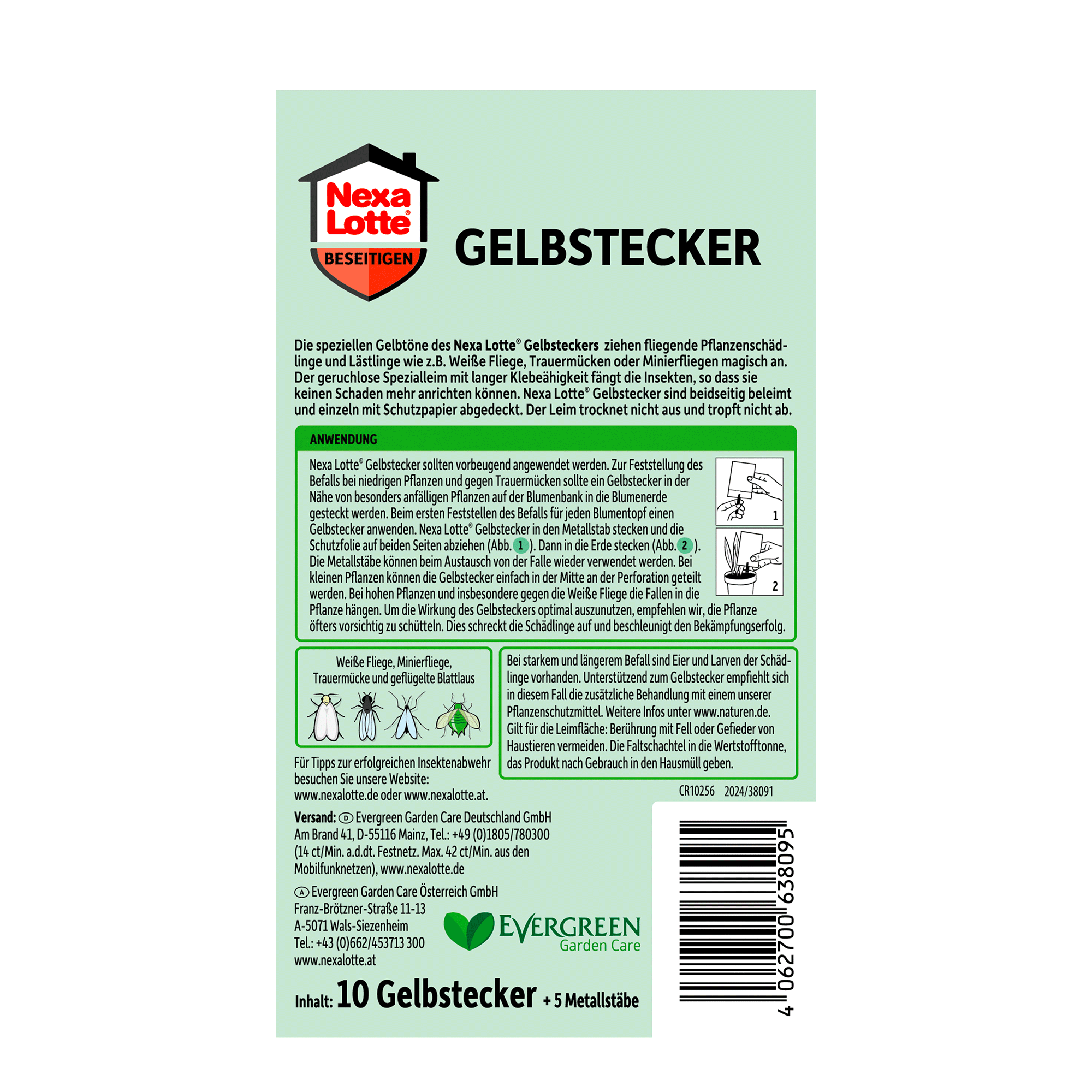 Rückseite von Nexa Lotte Gelbstecker - 10 Stück