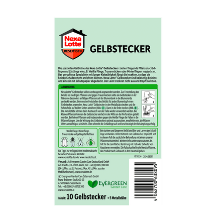 Rückseite von Nexa Lotte Gelbstecker - 10 Stück