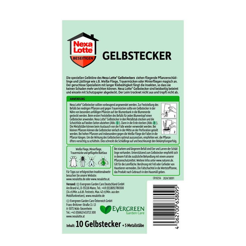 Rückseite von Nexa Lotte Gelbstecker - 10 Stück