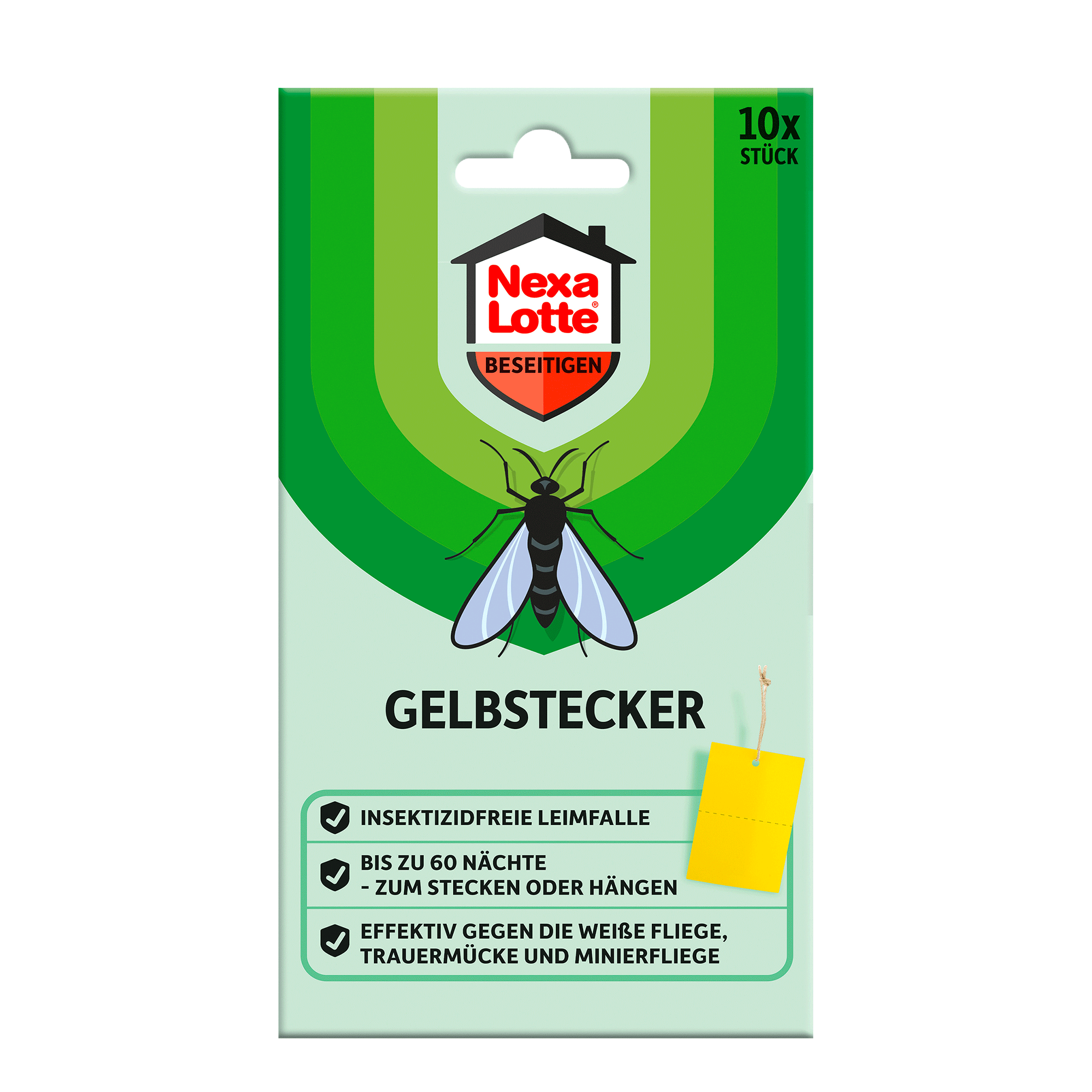 Vorderseite von Nexa Lotte Gelbstecker - 10 Stück