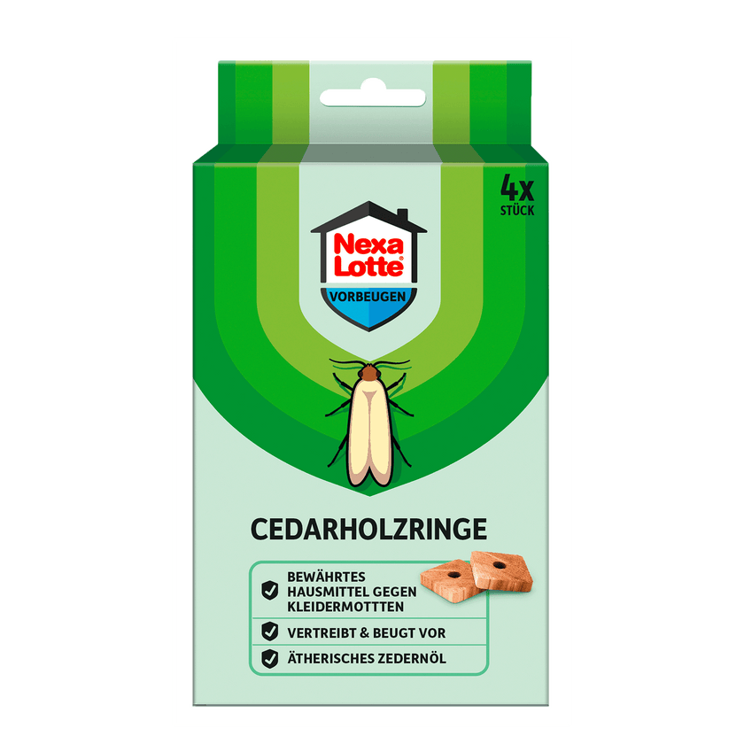 Vorderseite von  Nexa Lotte Cedarholz-Ringe - 4 Stück