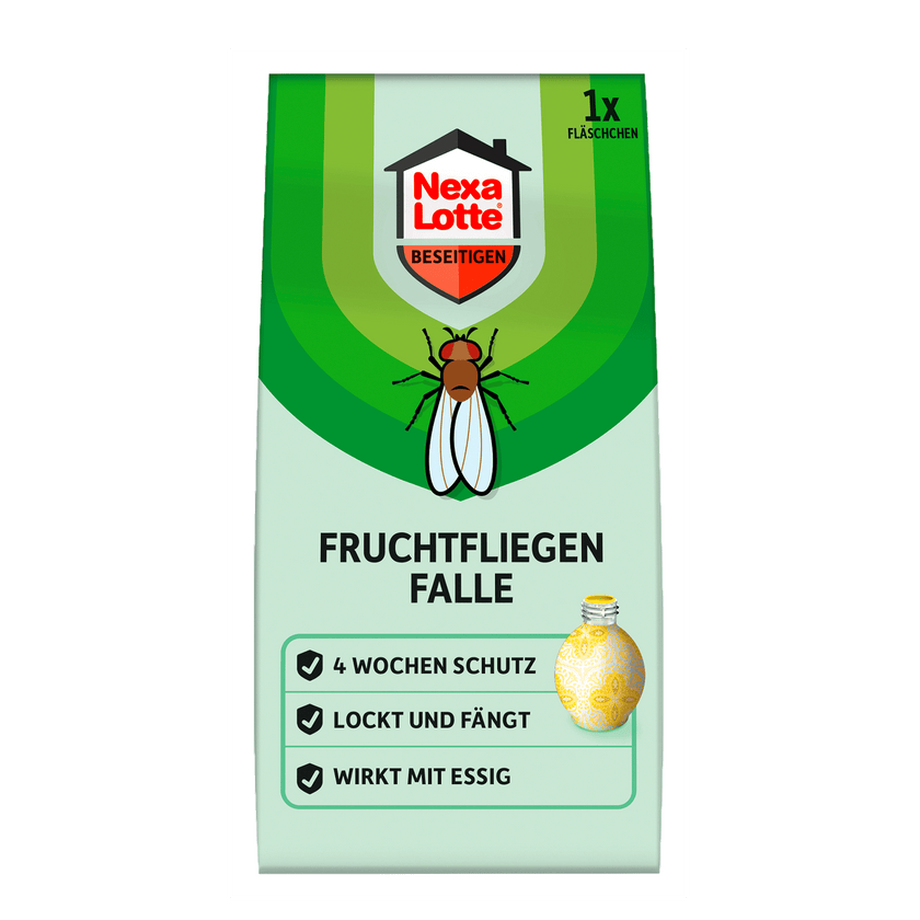 Vorderseite von Nexa Lotte Fruchtfliegen Falle - 1 Stück