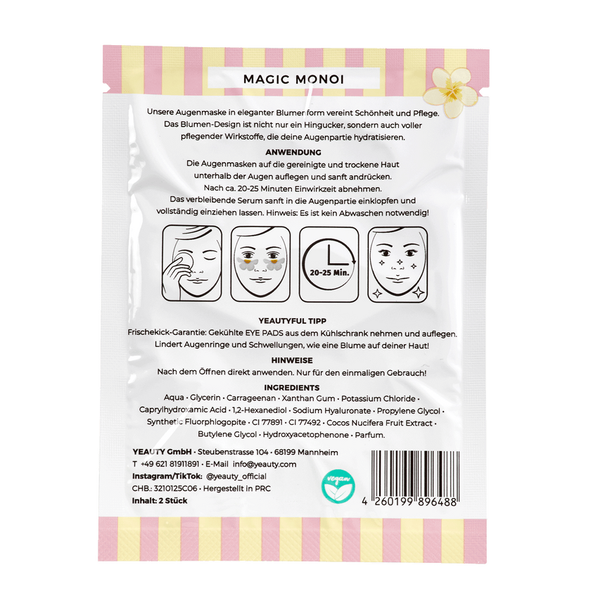 Rückseite von YEAUTY Magic Monoi Flower