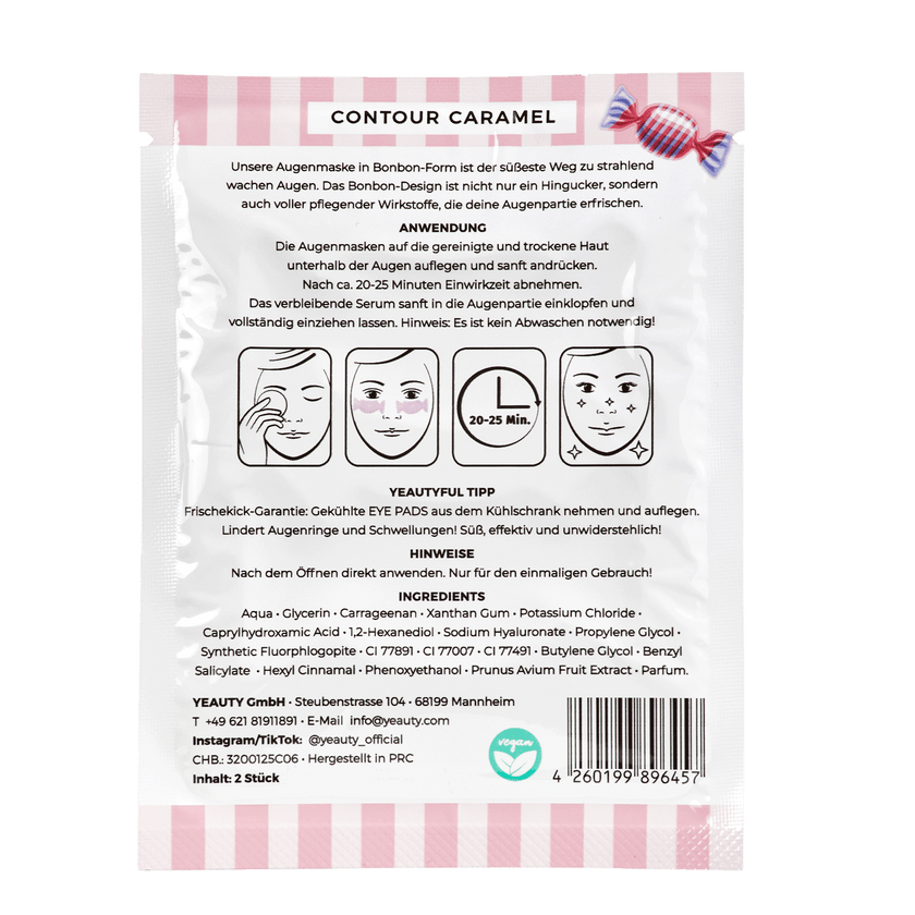 Rückseite von YEAUTY Contour Caramel Candy