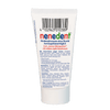 Rückseite der Tube von nenedent® Kinderzahncreme ohne Fluorid