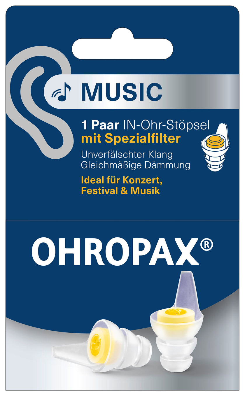 OHROPAX Music Ohrstöpsel – mit Spezialfilter 1 Paar