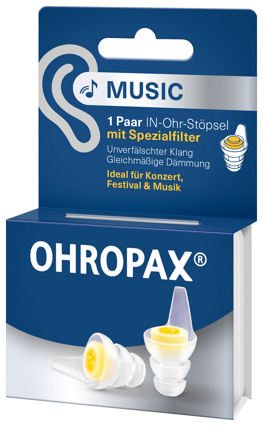 OHROPAX Music Ohrstöpsel – mit Spezialfilter 1 Paar Packung