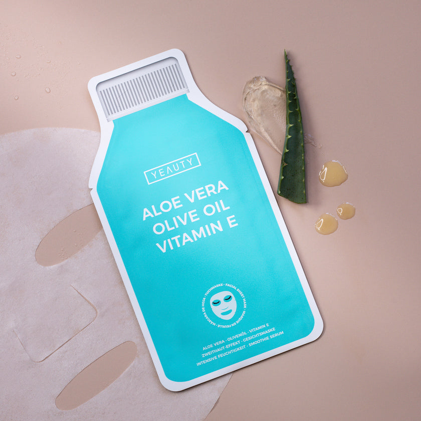 YEAUTY Smoothie Tuchmaske - Aloe Vera - Olive Oil - Vitamin E - pic1