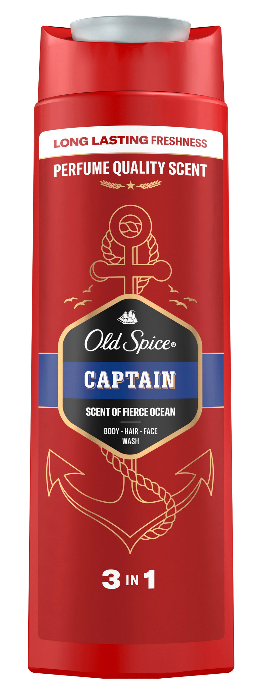 Vorderseite von Old Spice 3in1 Shower Gel Captain XL