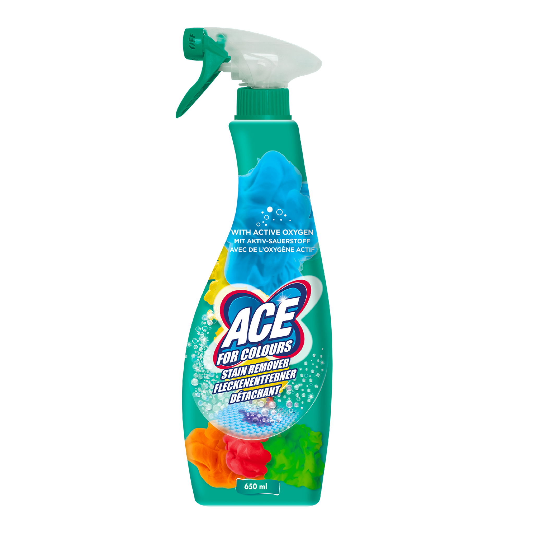 Vorderseite von ACE Fleckenentferner Spray
