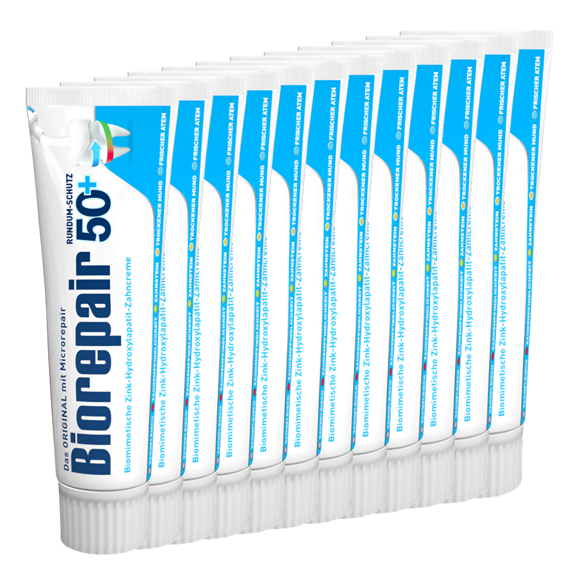 Vorderseite von Biorepair Zahncreme Complete Protection 50 +