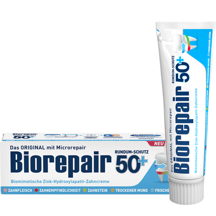 Vorderseite von Biorepair Zahncreme Complete Protection 50 +