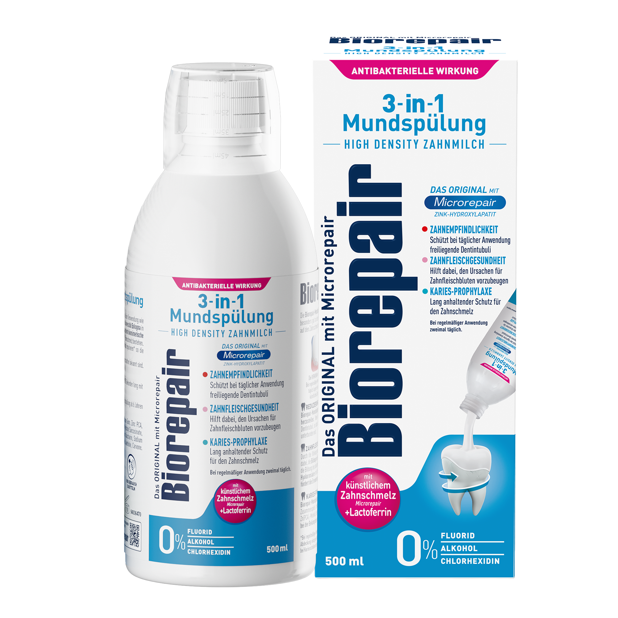 Vorderseite von Biorepair 3-in1 Mundspülung