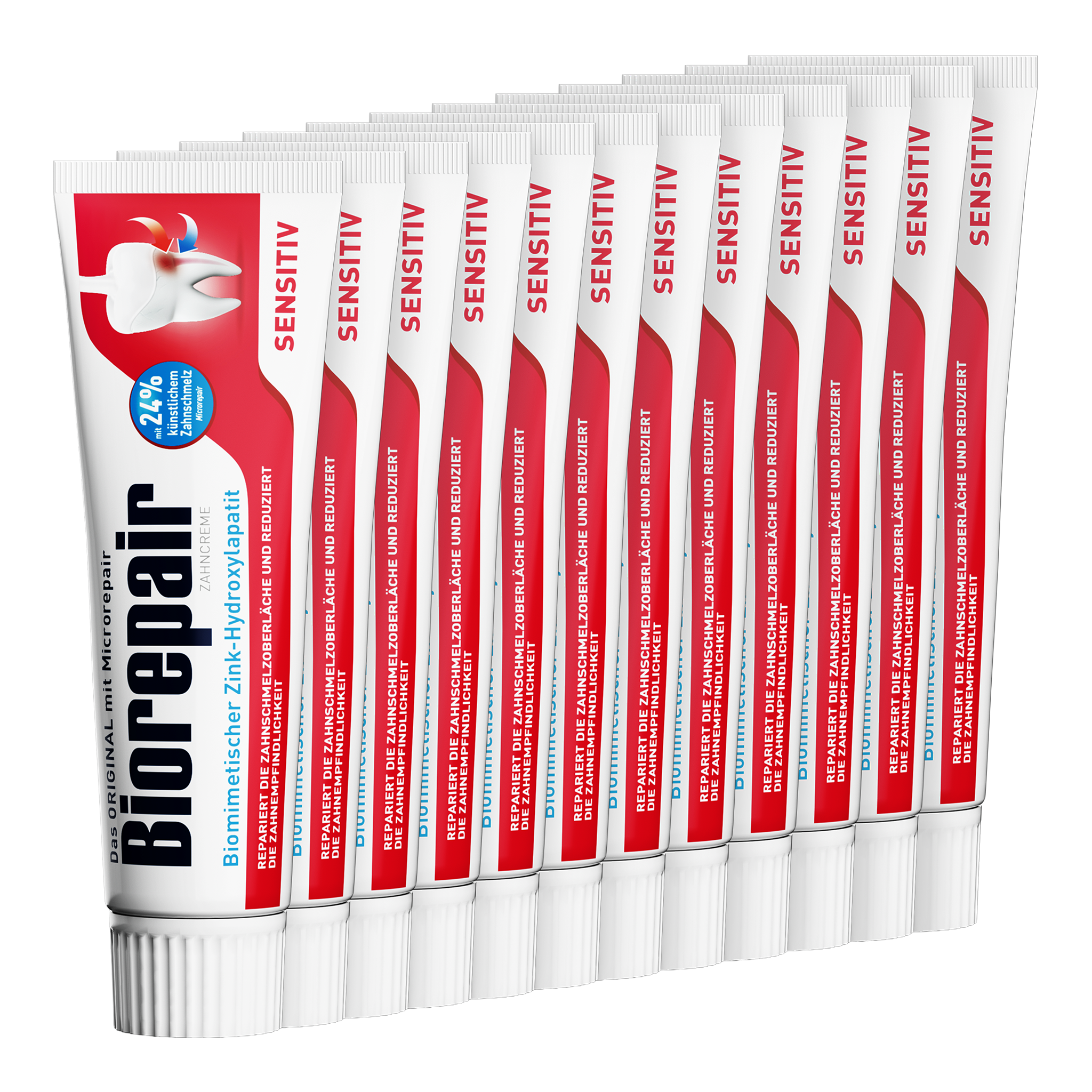 Vorderseite von Biorepair Zahncreme Sensitive Teeth
