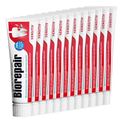 Vorderseite von Biorepair Zahncreme Sensitive Teeth