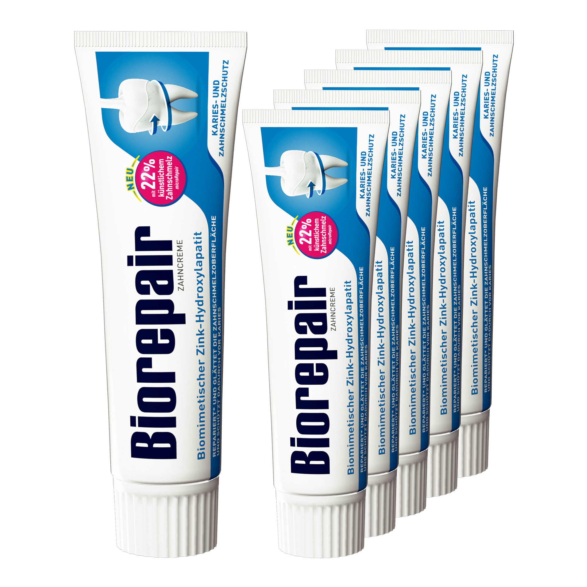 Vorderseite von Biorepair Karies-Prophylaxe und Zahnschmelzschutz
