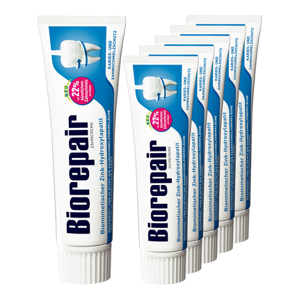 Vorderseite von Biorepair Karies-Prophylaxe und Zahnschmelzschutz