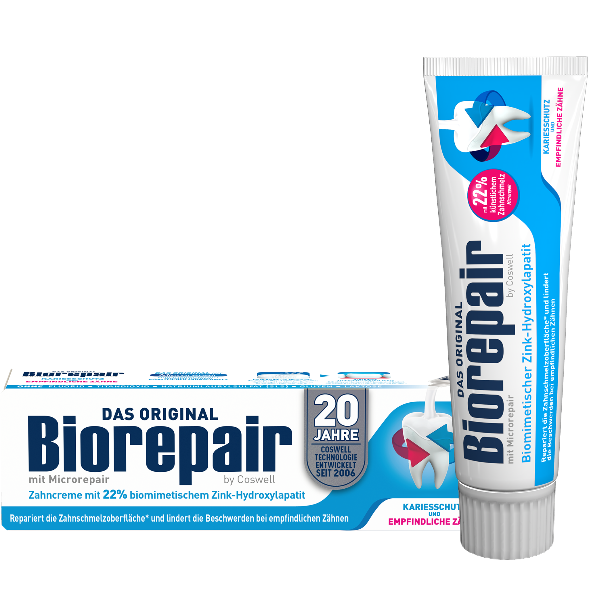 Vorderseite von Biorepair Karies-Prophylaxe und Zahnschmelzschutz