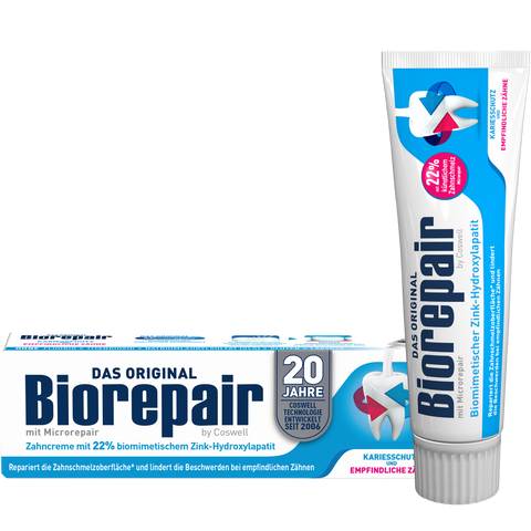 Vorderseite von Biorepair Karies-Prophylaxe und Zahnschmelzschutz