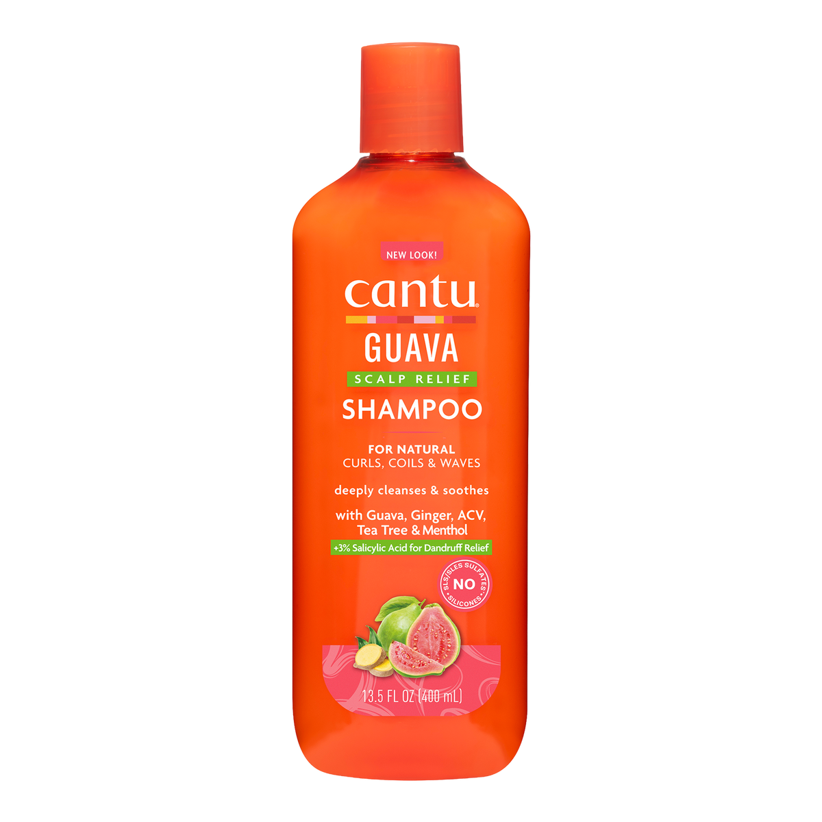 Vorderseite von Cantu Guava Scalp Relief Shampoo - 400ml