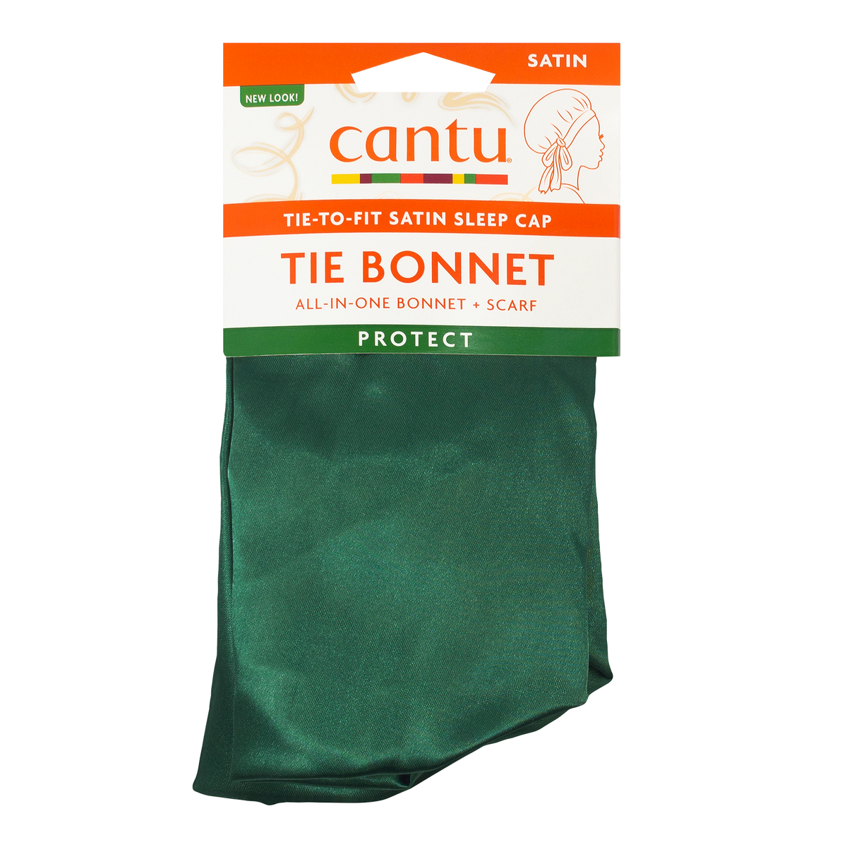 Vorderseite von Cantu Satin Bonnet - Sleep Tie