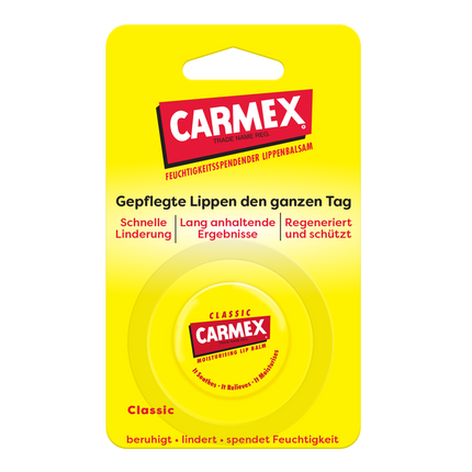 Vorderseite von Carmex Classic Tiegel