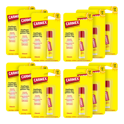 Vorderseite von Carmex Classic Stick - 12 x 4,25g