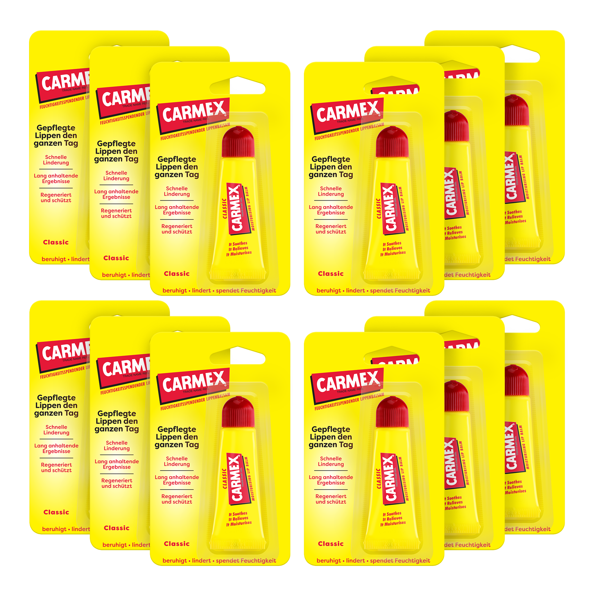 Vorderseite von  Carmex Classic Tube - 12 x 10g