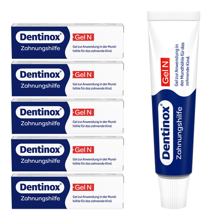 Vorderseite von Dentinox Gel N Zahnungshilfe - 6x10g