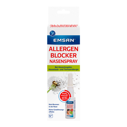 Vorderseite von EMSAN Allergenblocker Nasenspray Eurolochung