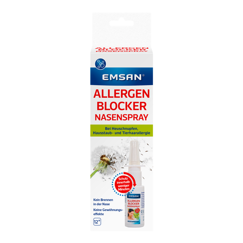 Vorderseite von EMSAN Allergenblocker Nasenspray Eurolochung