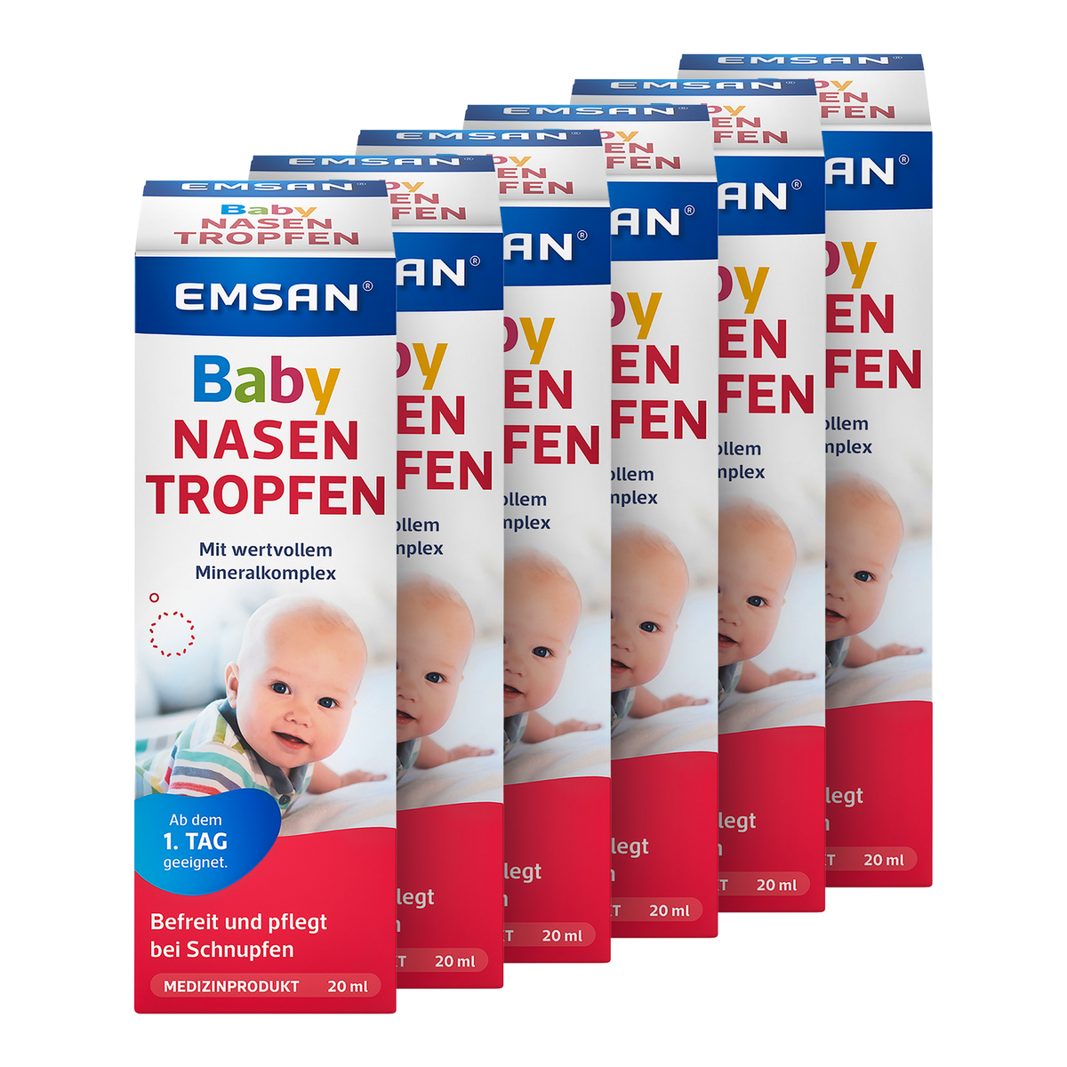 Vorderseite von EMSAN Baby Nasentropfen