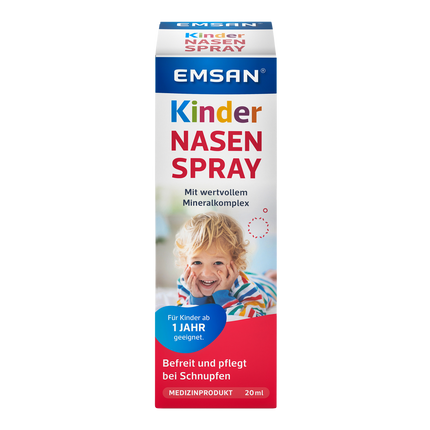 Vorderseite von EMSAN® Kindernasenspray