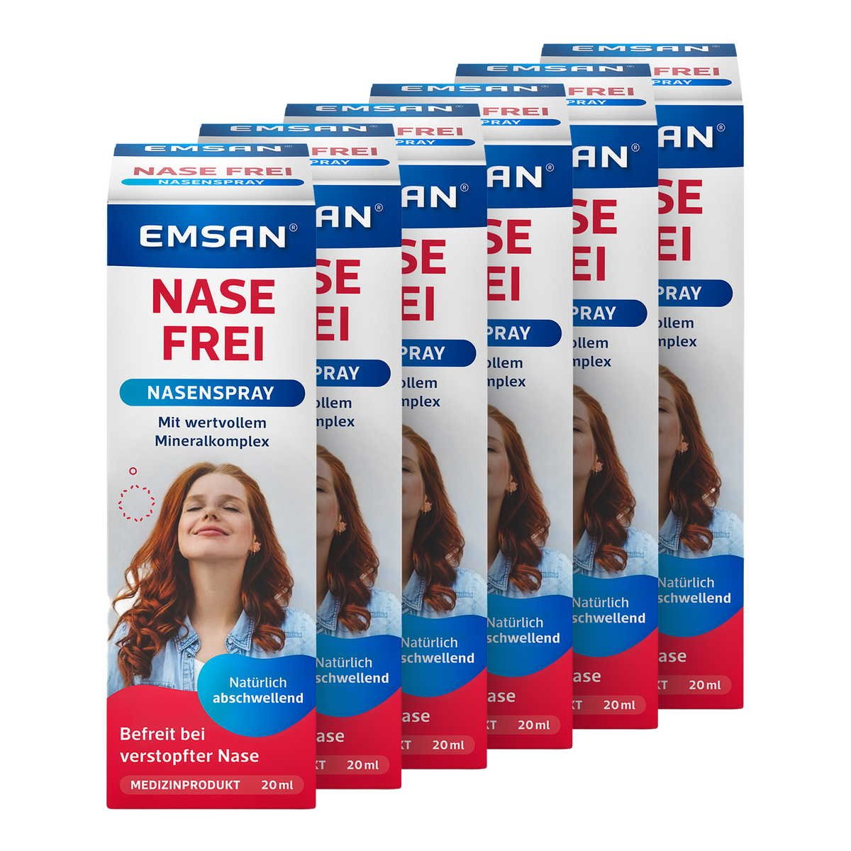 Vorderseite von EMSAN® Nase frei Nasenspray