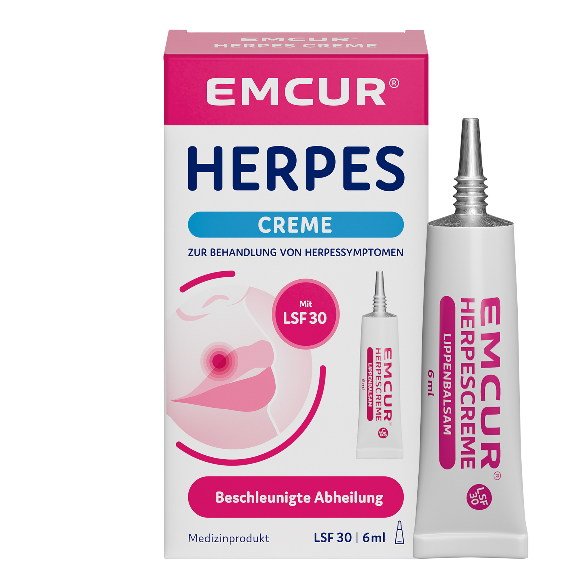 Vorderseite von EMCUR® Herpes Creme