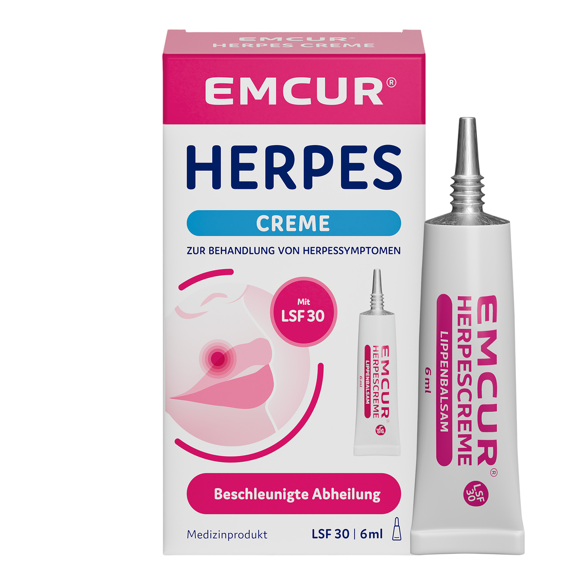 Vorderseite von EMCUR® Herpes Creme