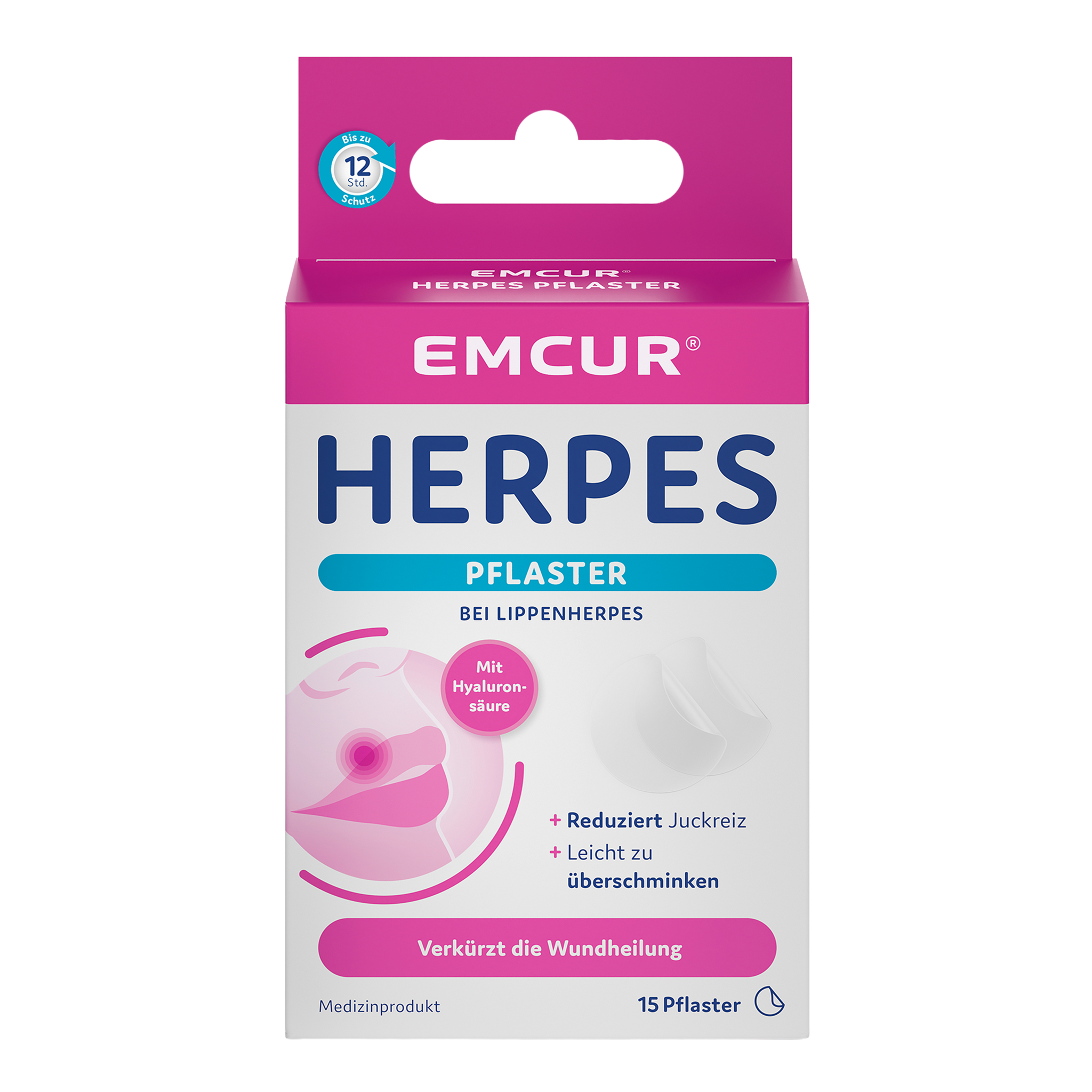 Vorderseite von EMCUR® Herpespflaster