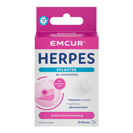 Vorderseite von EMCUR® Herpespflaster