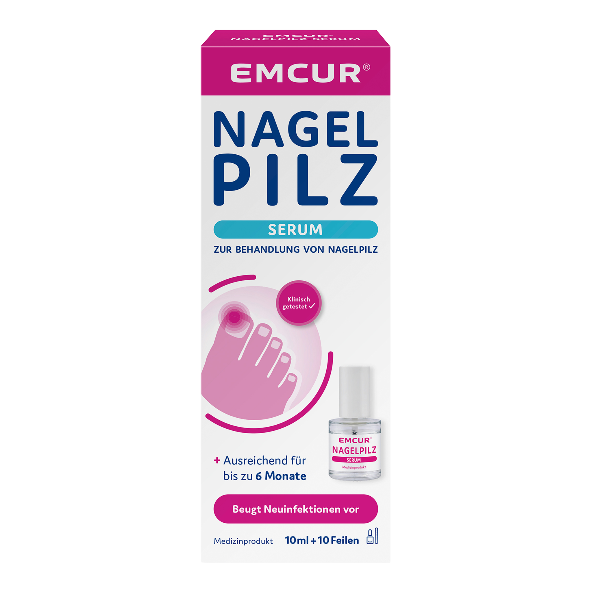 Vorderseite von  EMCUR® Nagelpilz-Serum