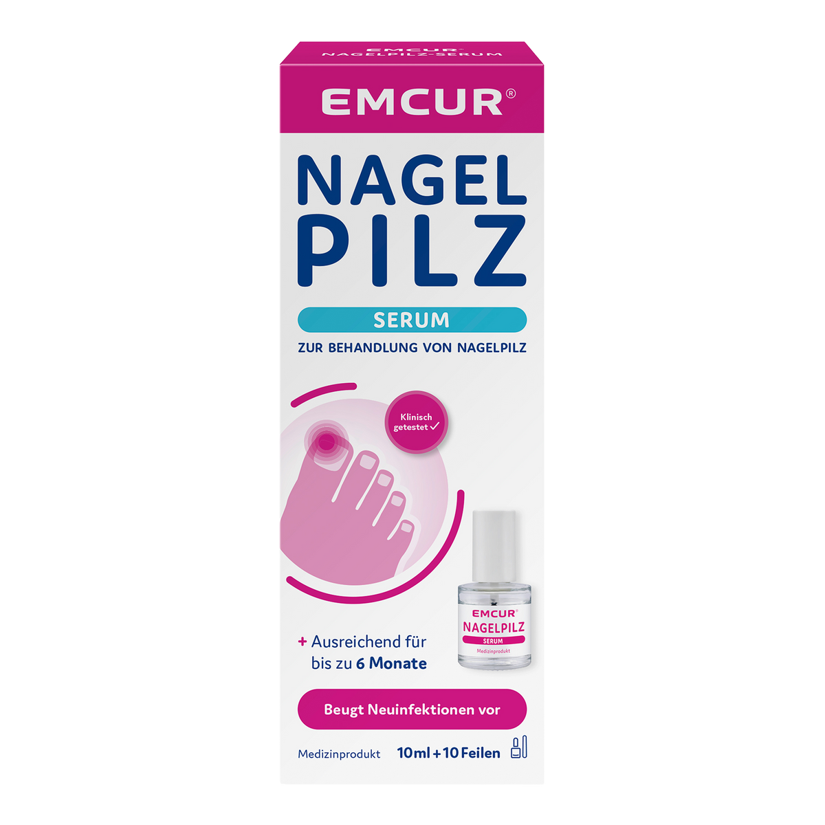 Vorderseite von  EMCUR® Nagelpilz-Serum