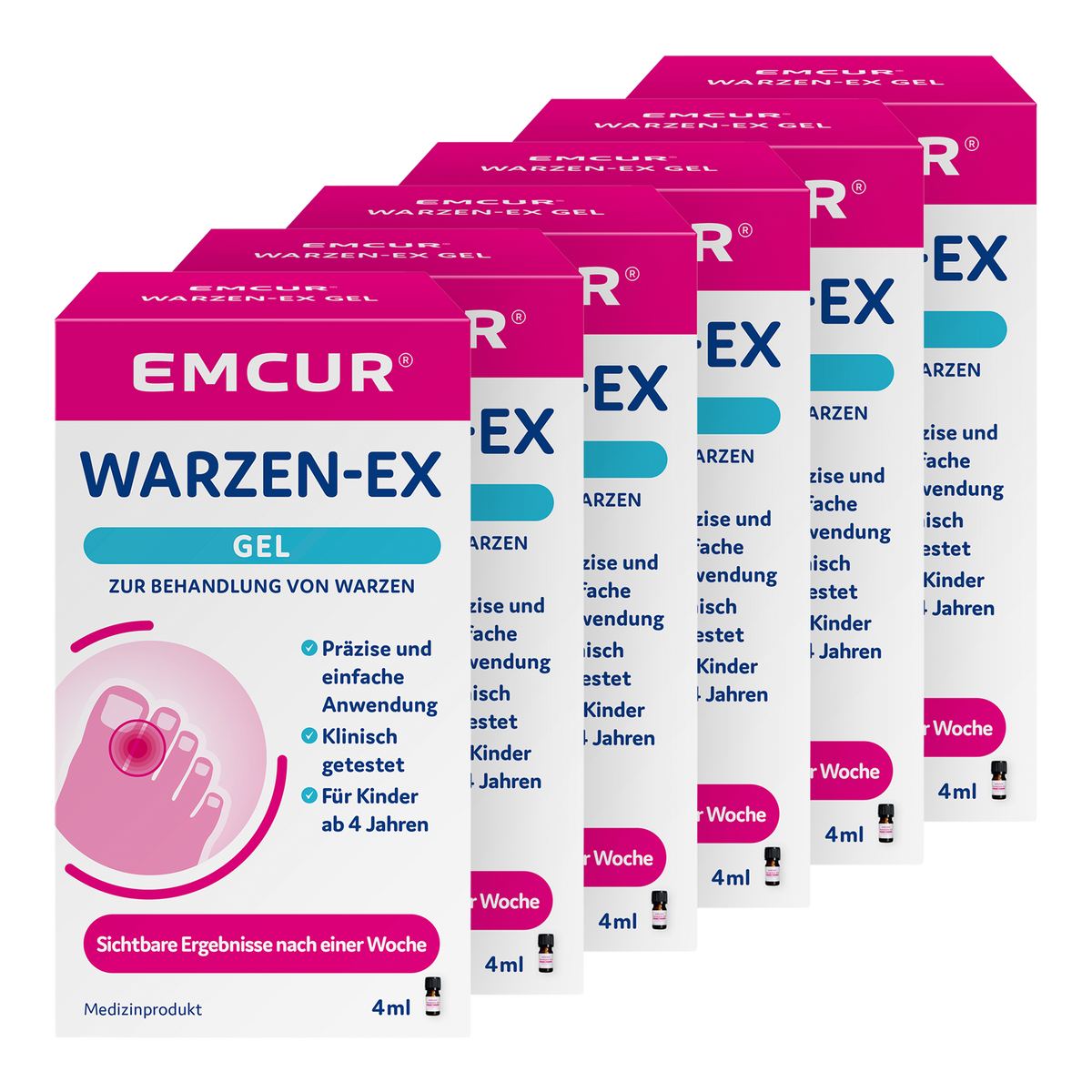 Vorderseite von EMCUR® Warzen-Ex Gel