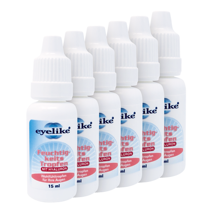 Vorderseite von eyelike Feuchtigkeitstropfen