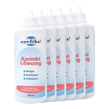 Vorderseite von eyelike Kombi Lösung - 360ml