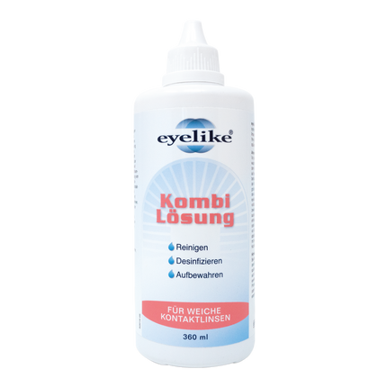 Vorderseite von eyelike Kombi Lösung - 360ml